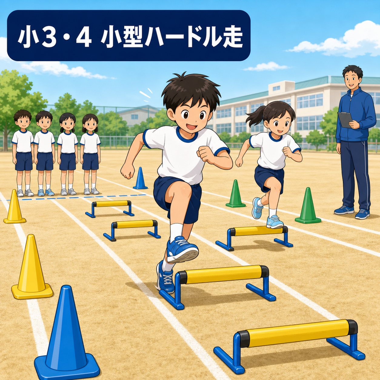 小型ハードル走