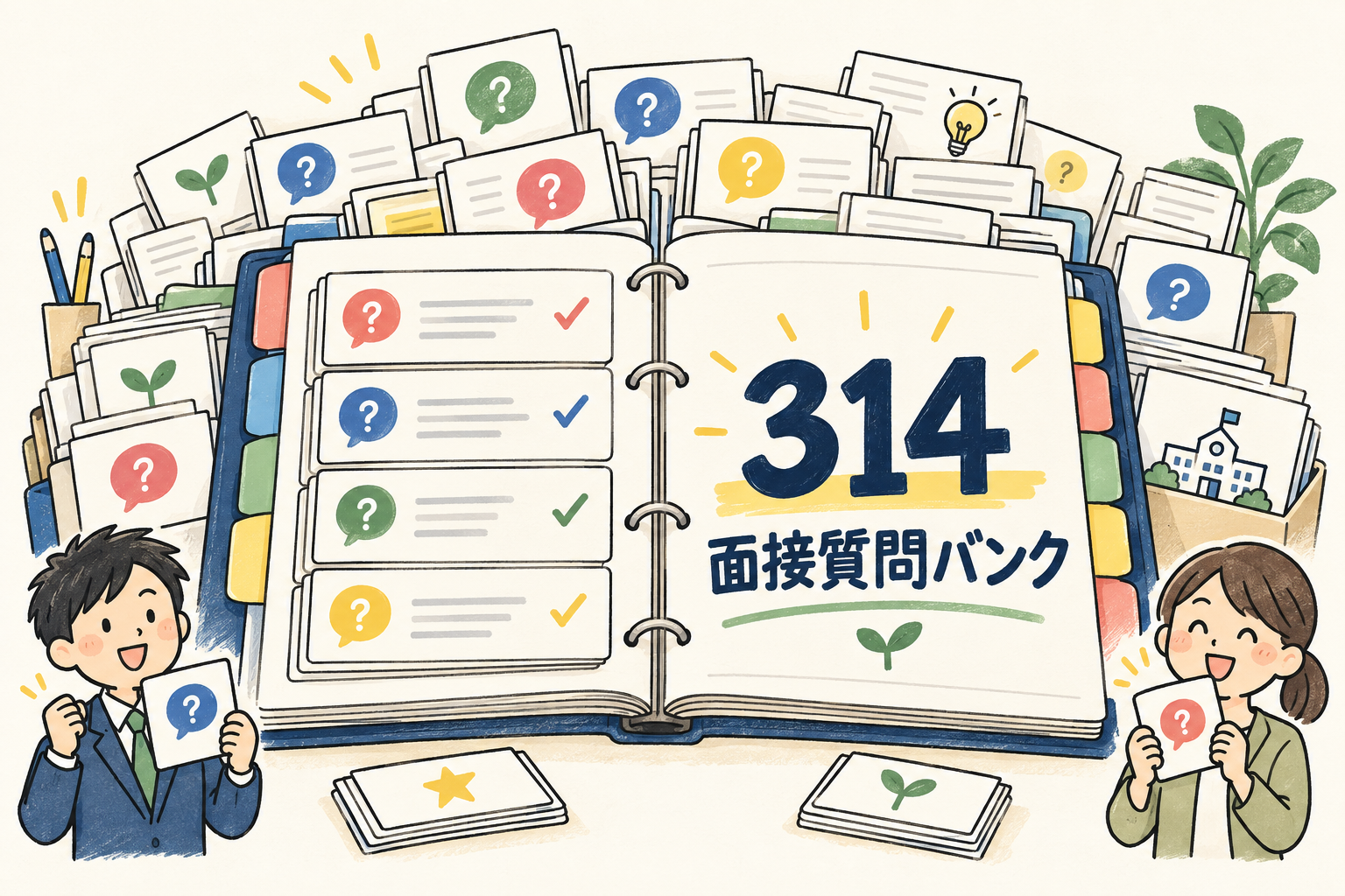 教員採用試験の面接で実際に集めた314問の質問バンク