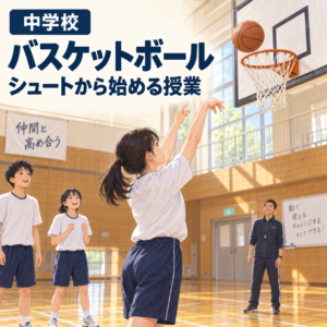 バスケットボールの授業記事
