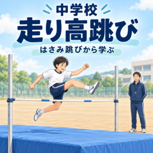 走り高跳びの授業記事