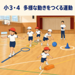 小3・4 多様な動きをつくる運動の授業イメージ