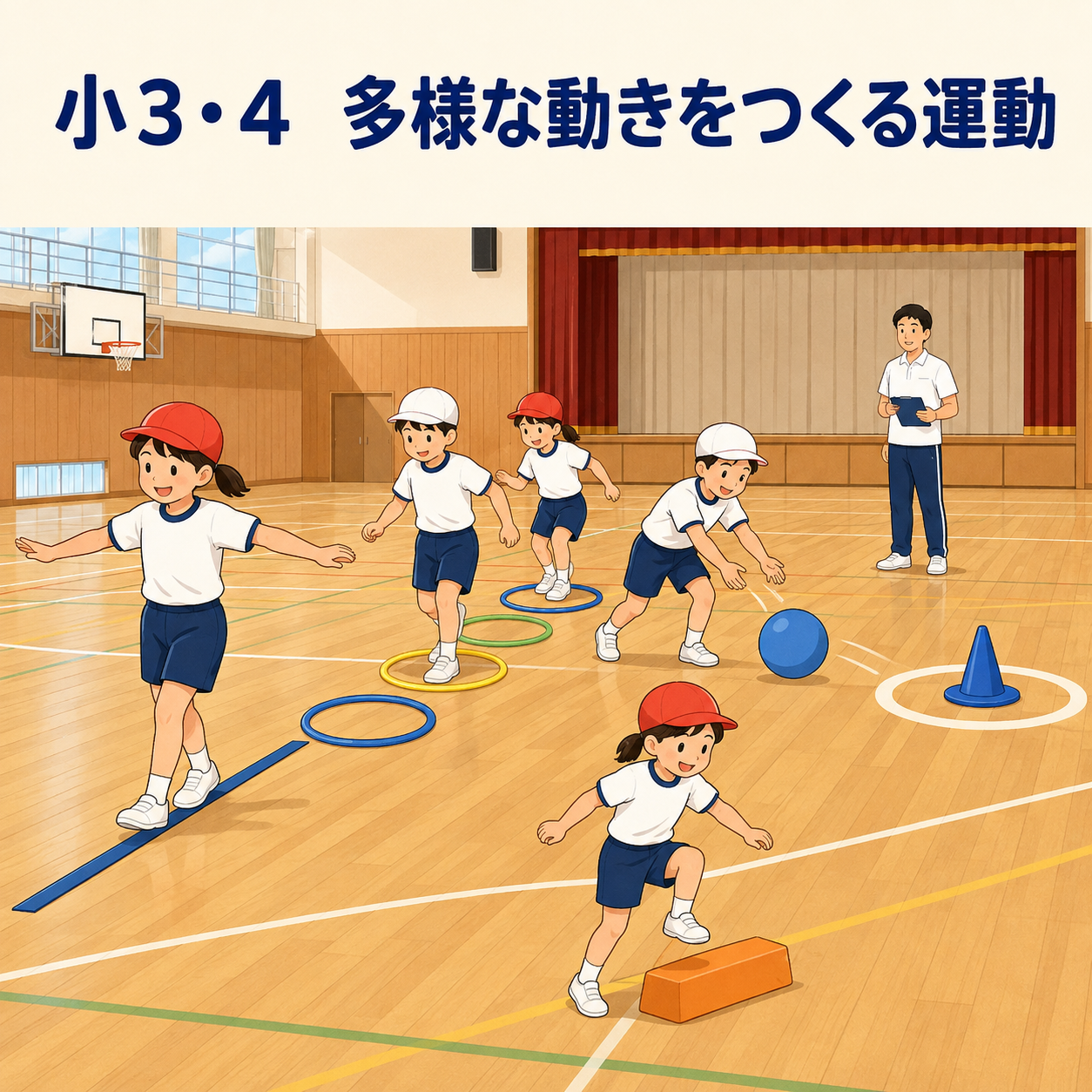 多様な動きをつくる運動